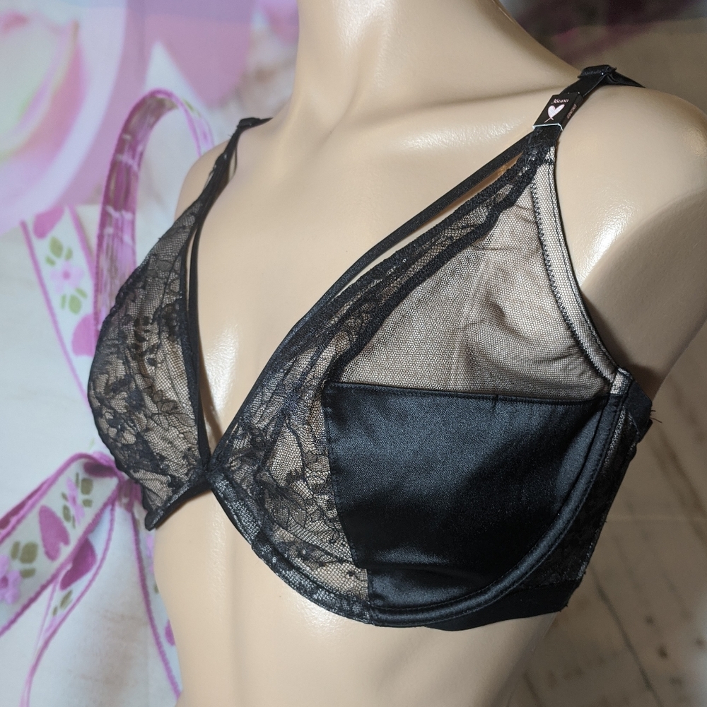 VS VERY SEXY Plunge Bra floral 36ddd NWTS